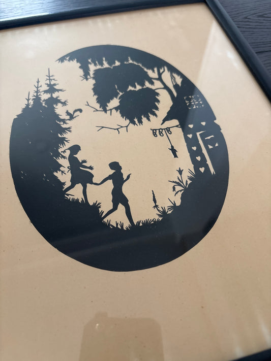 German Hansel & Gretel Hand-Cut Paper Art