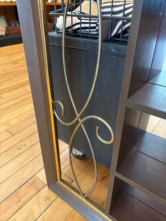 Midcentury Mirror with Shelves