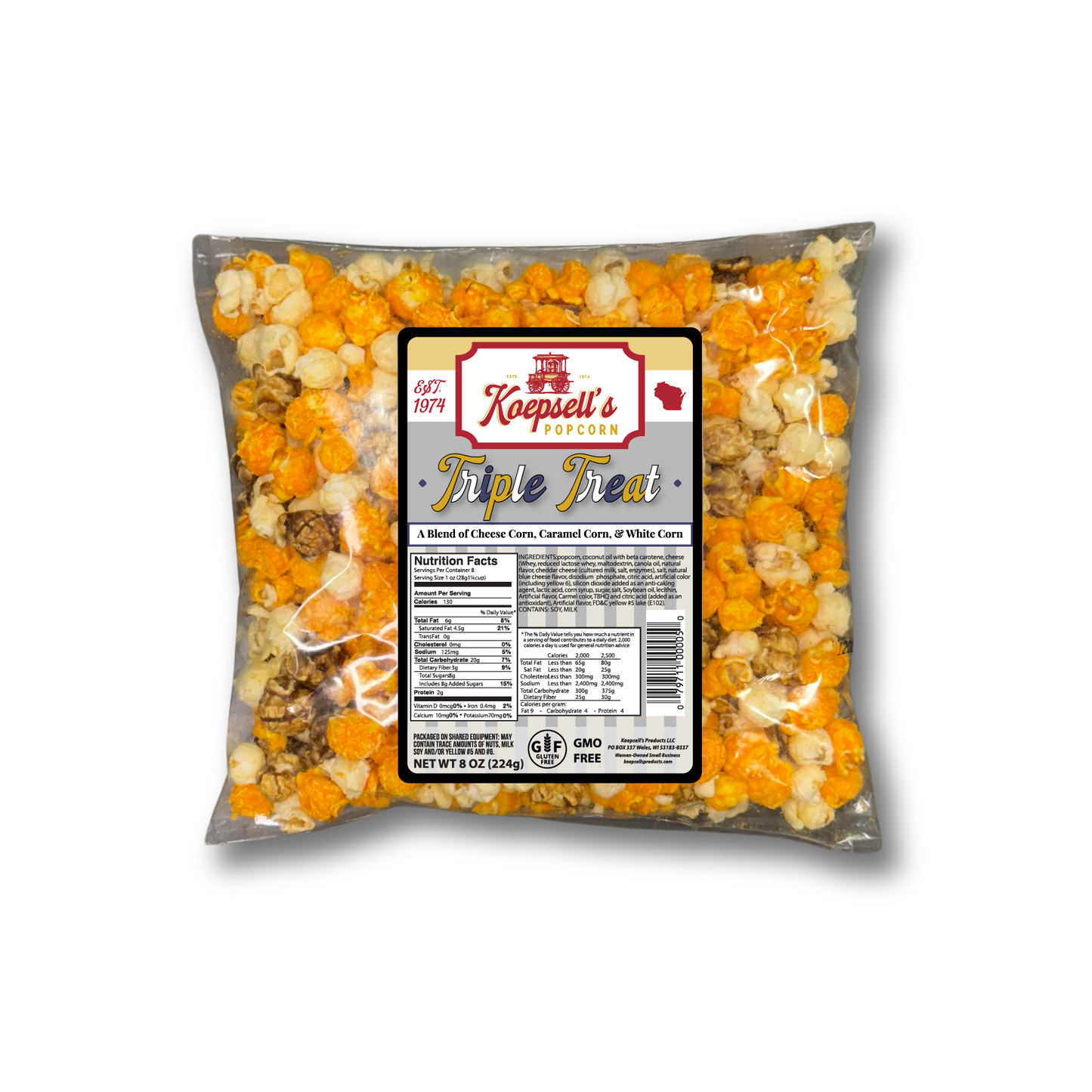 Koepsell's Triple Treat Popcorn