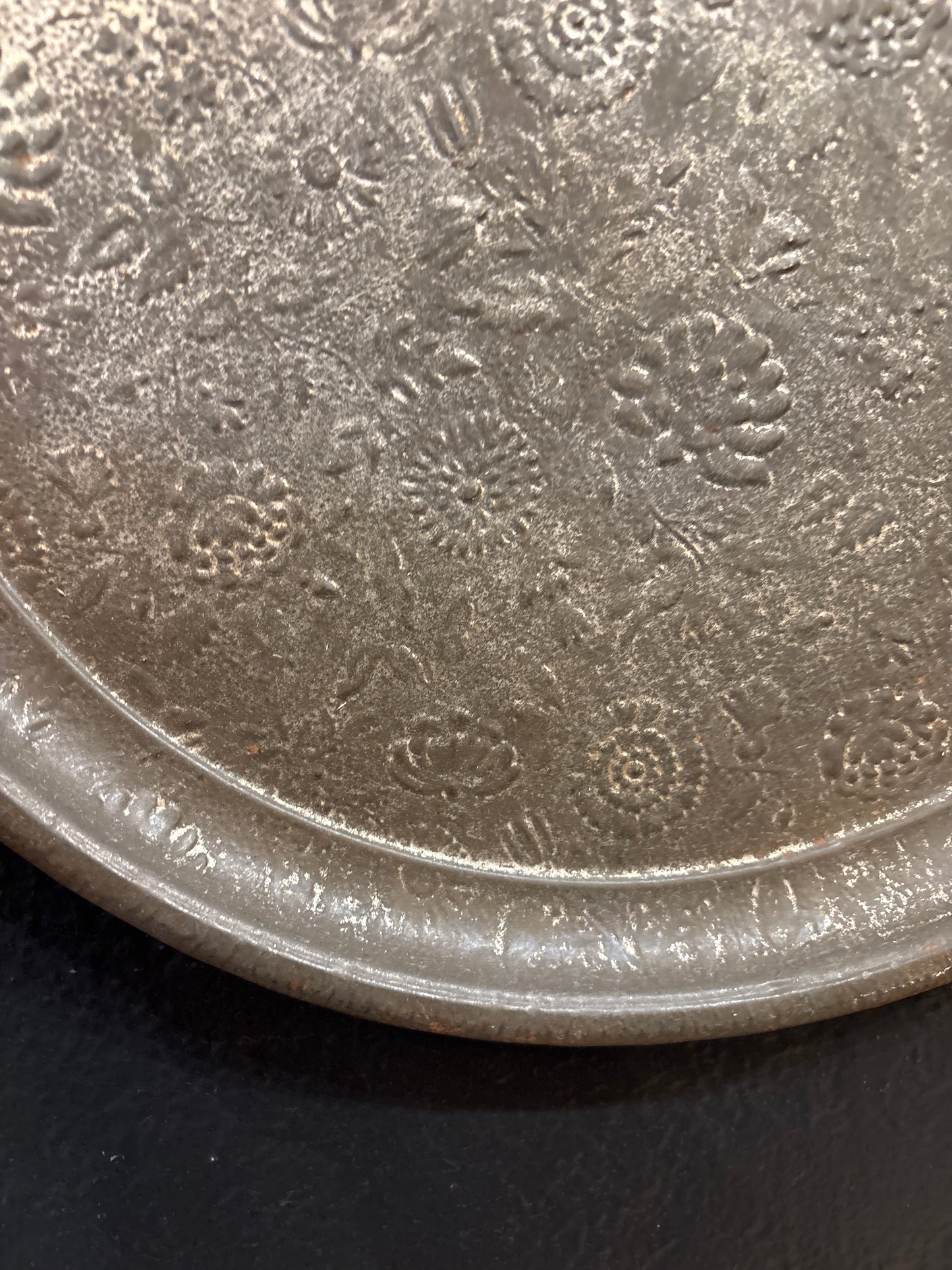 Vintage Flower Tin Tray
