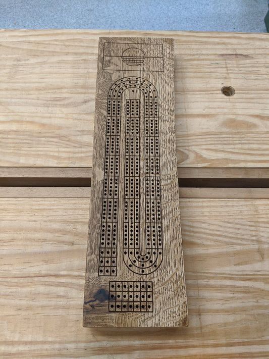 Live Edge Cribbage Board