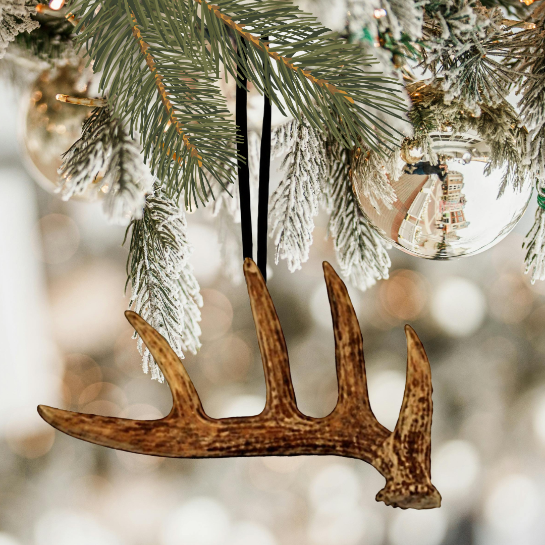 Whitetail Deer Antler Ornament