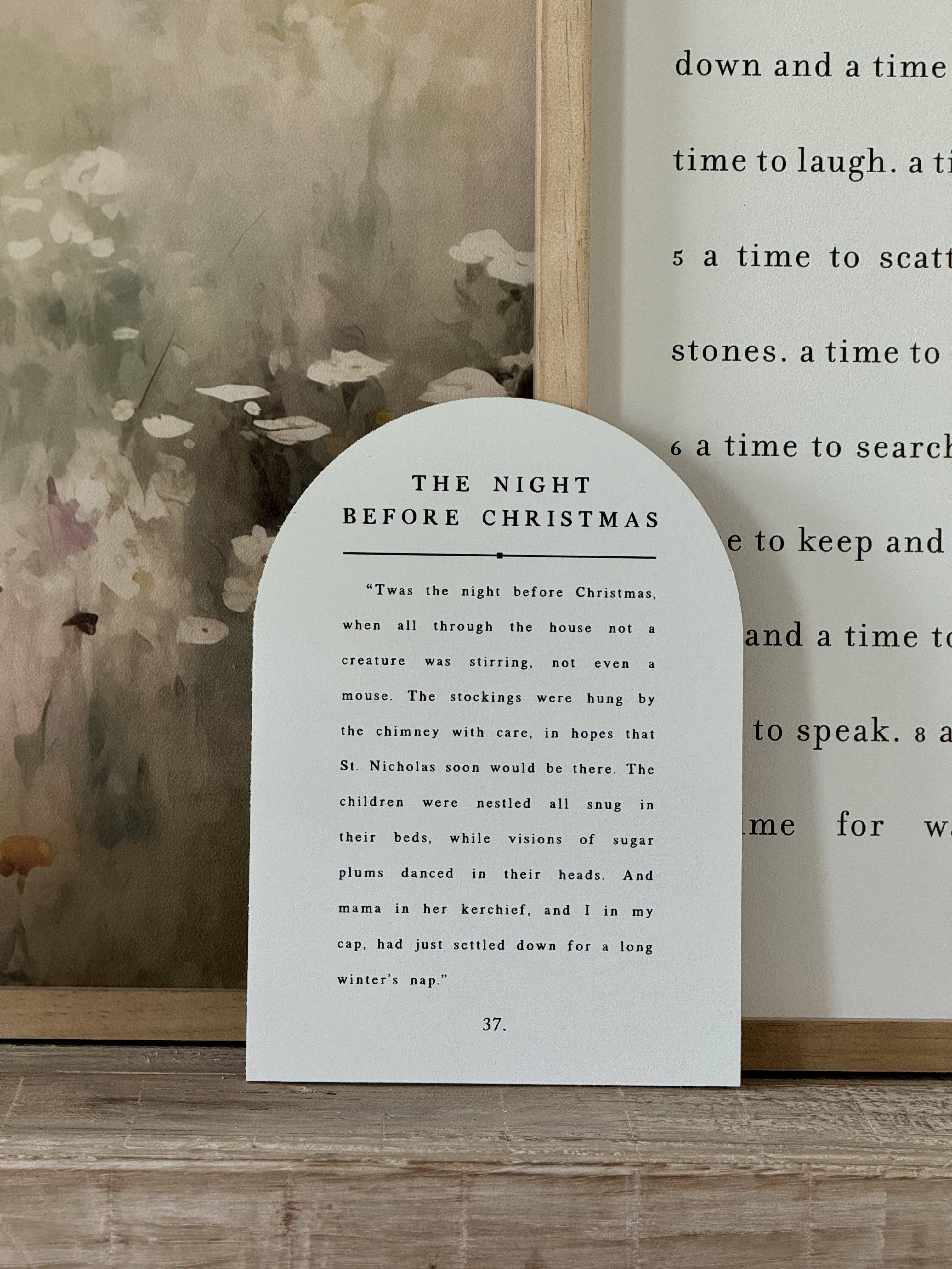 The Night Before Christmas | Arch Sign