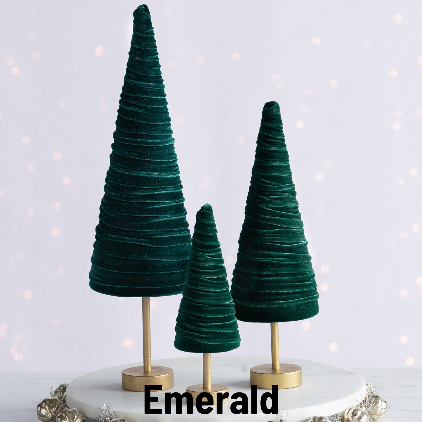 Velvet Pedestal Trees
