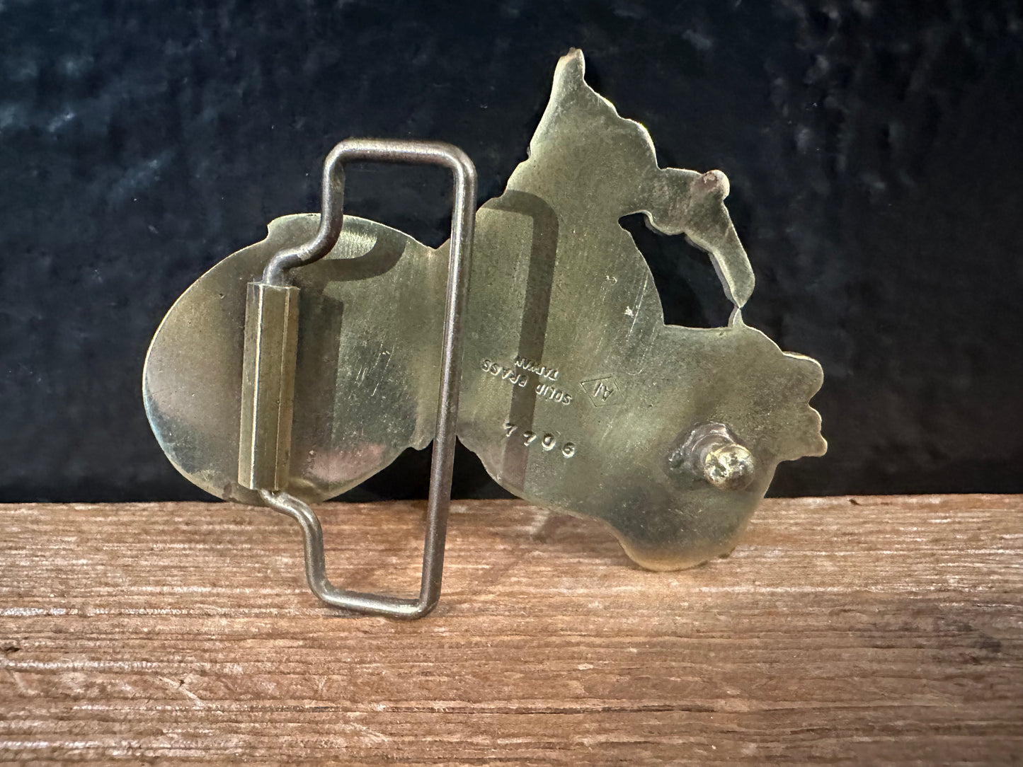Brass Motorcycle Belt Buckle