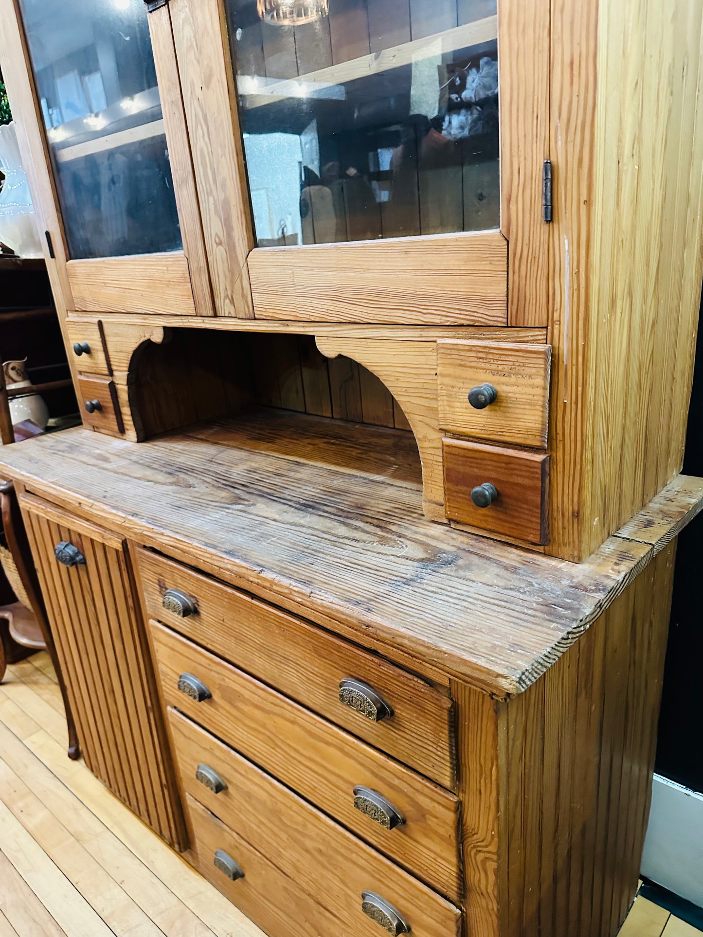 Antique Beadboard Cupboard