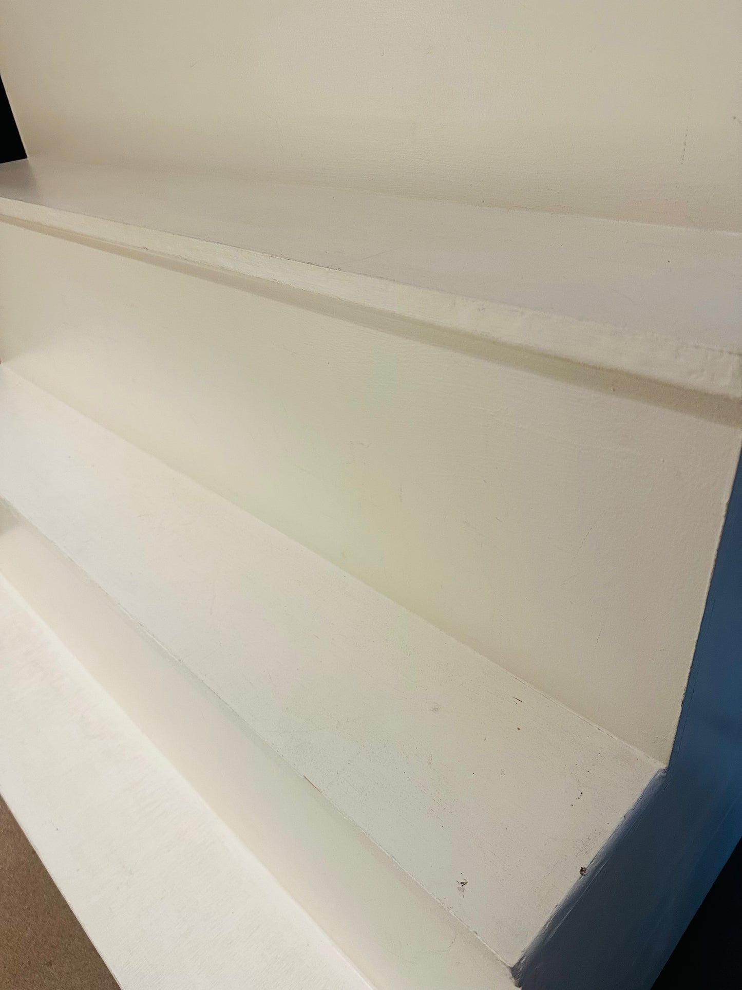 White Painted Step Display