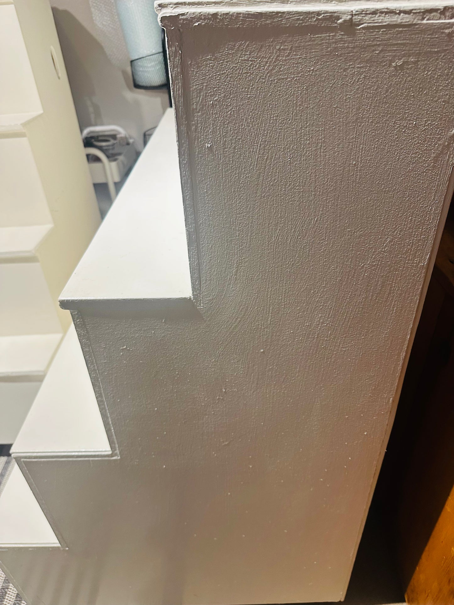 White Painted Step Display