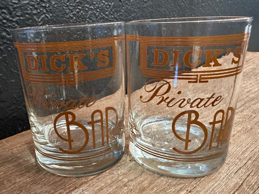 Dicks Private Bar | Pair Old Fashioned Glasses