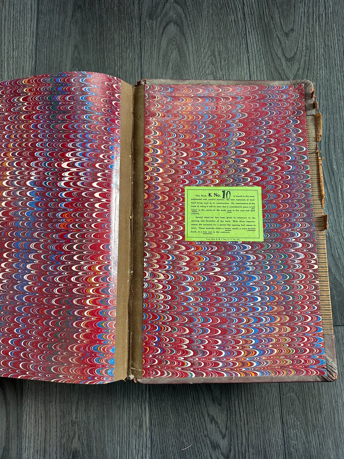 Antique Leather Bound Ledger