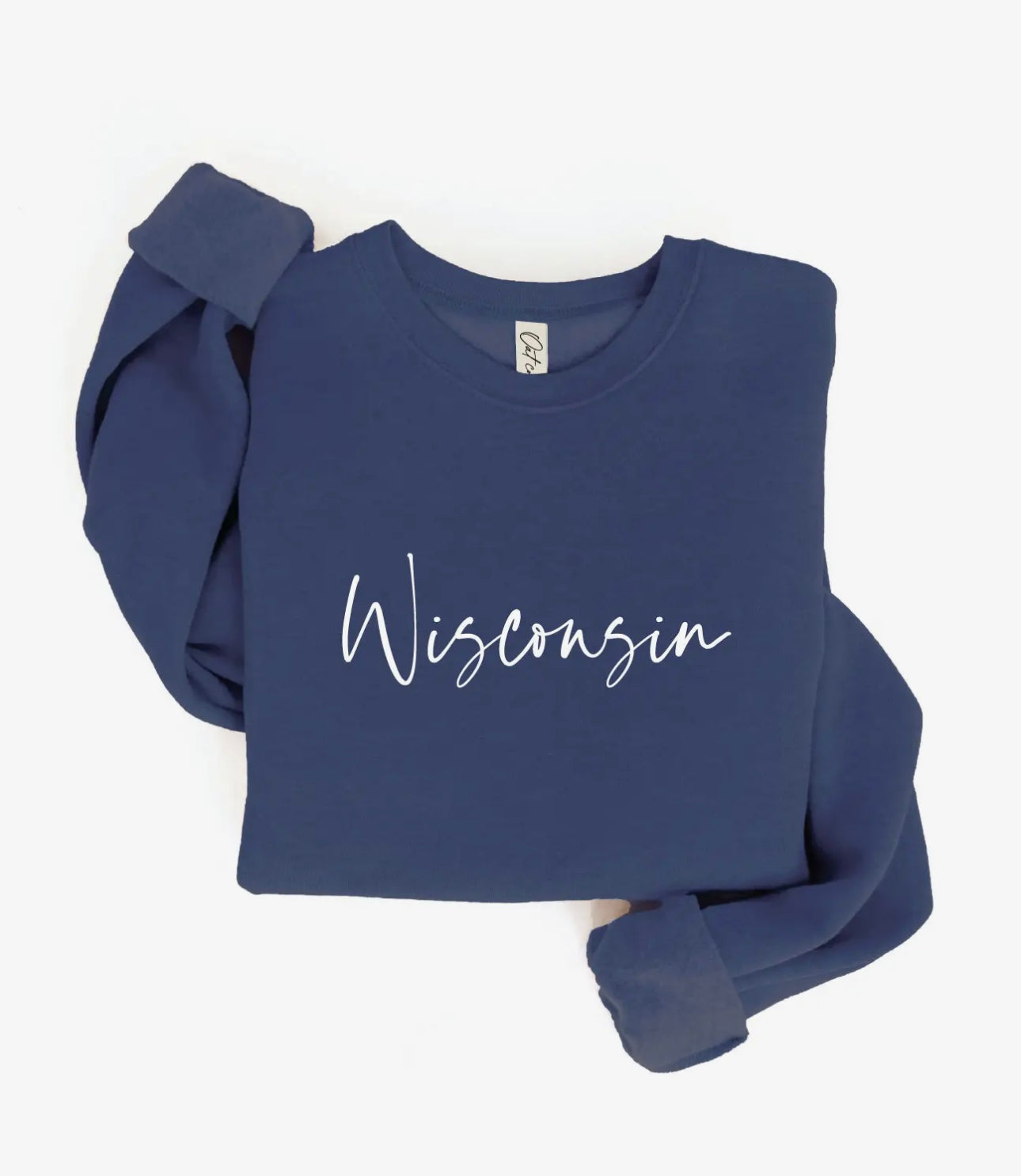 Wisconsin Embroidered Crewneck Sweatshirt