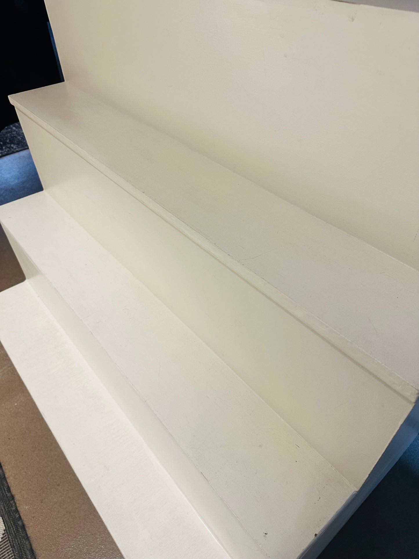White Painted Step Display