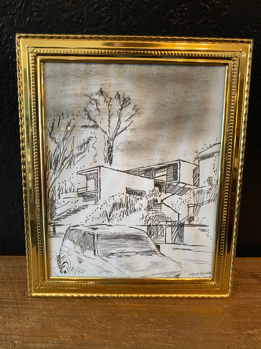 Framed Landscape Sketch