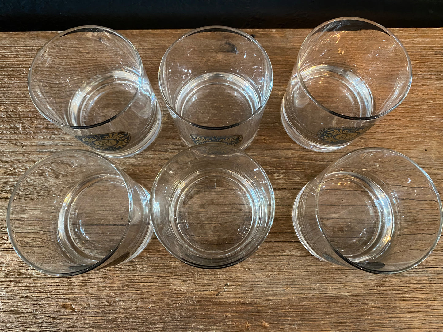 Vintage Fisherman Rocks Glasses | Set Of Six