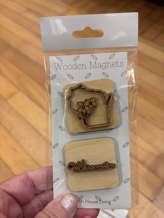 Wisconsin Wood Magnets