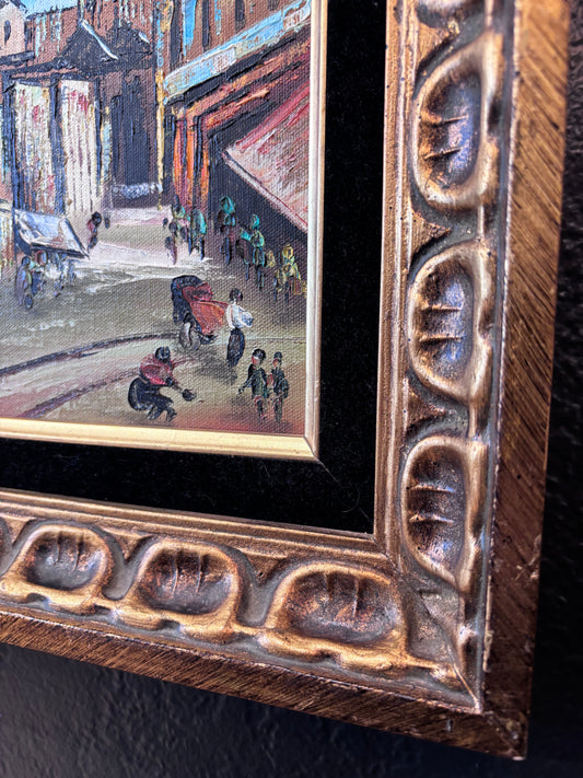 Original Oil Painting | European Street Scene
