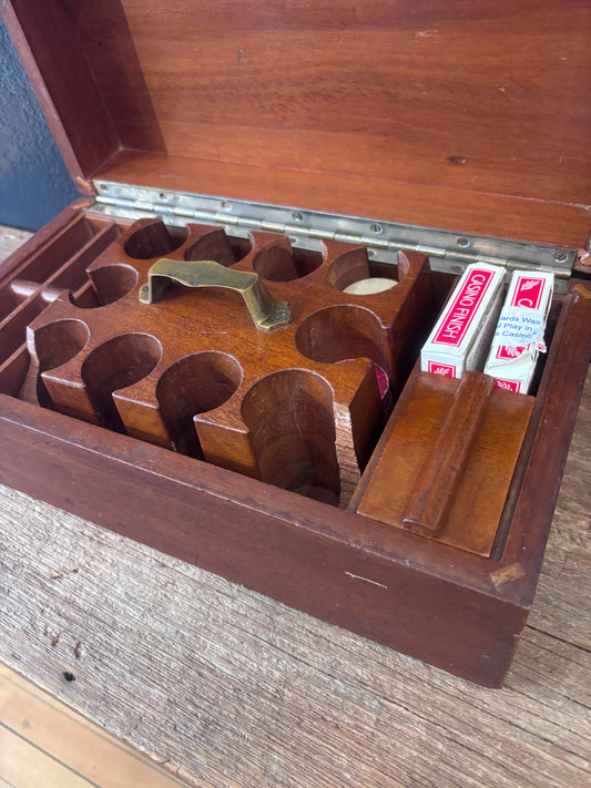 Wood Poker Gaming Box