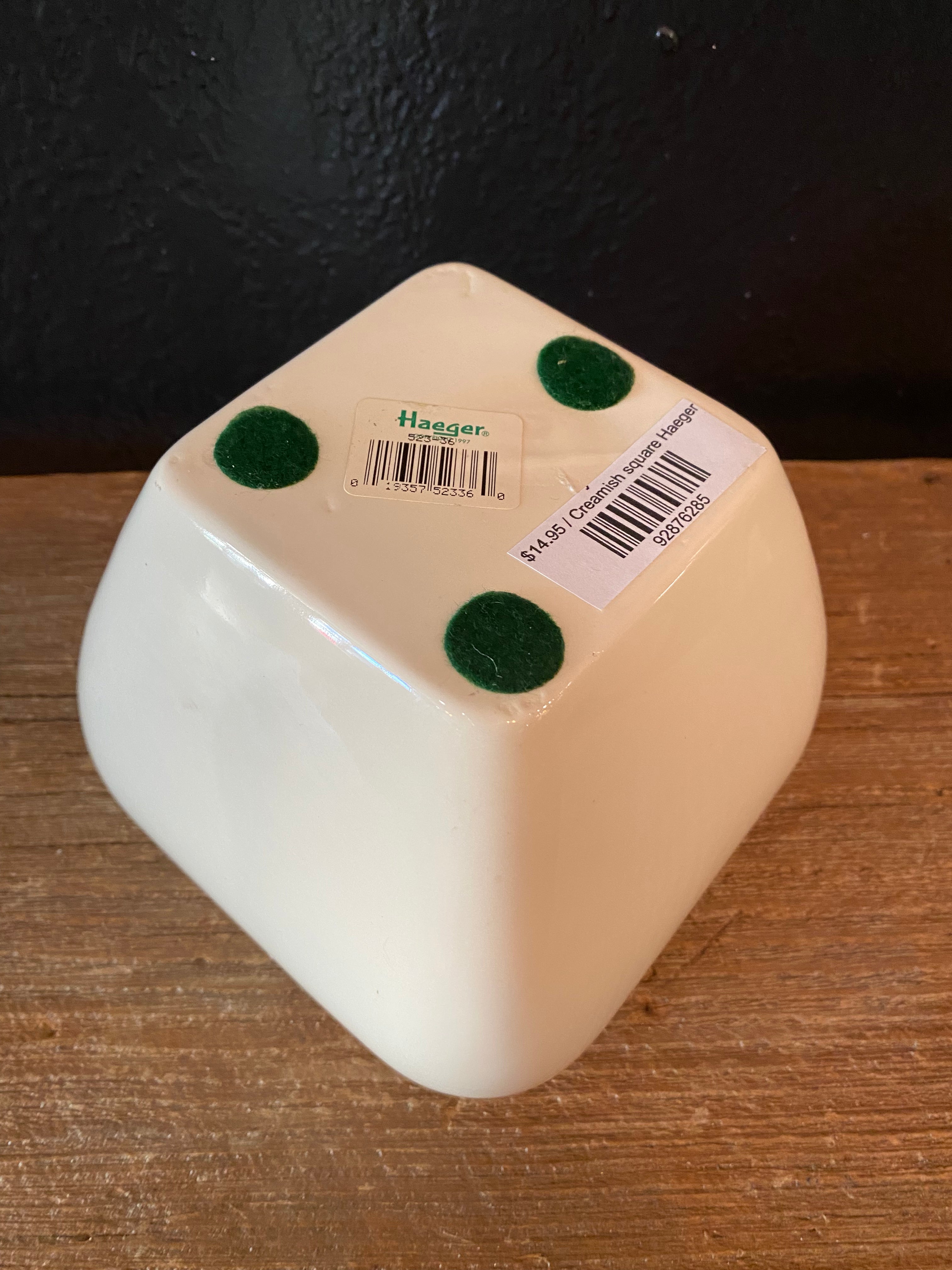 Haeger Creamy White Planter