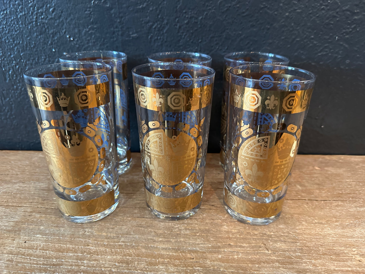 Set of 6 | Vito Bari 22k Hiball Glasses