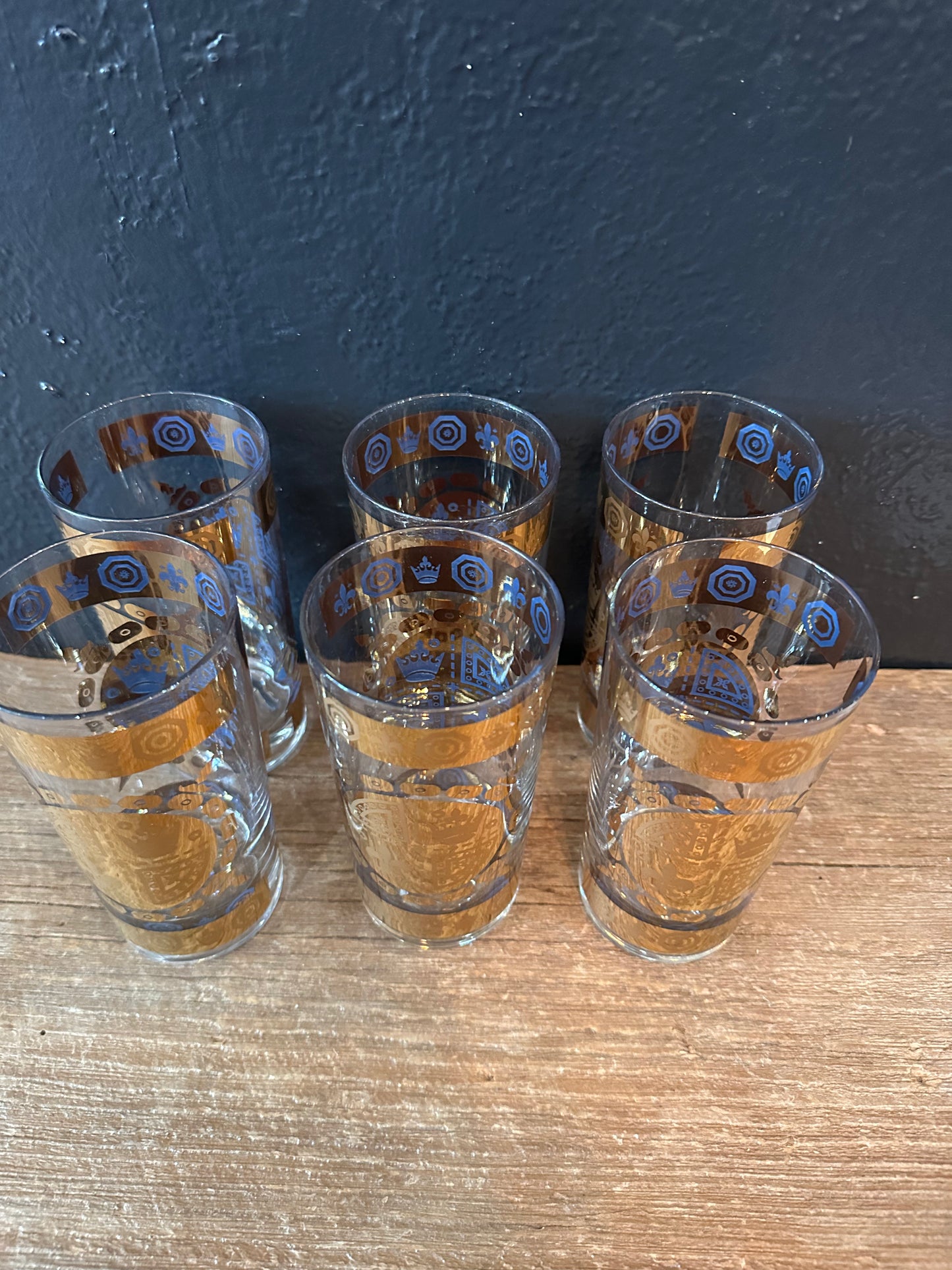 Set of 6 | Vito Bari 22k Hiball Glasses
