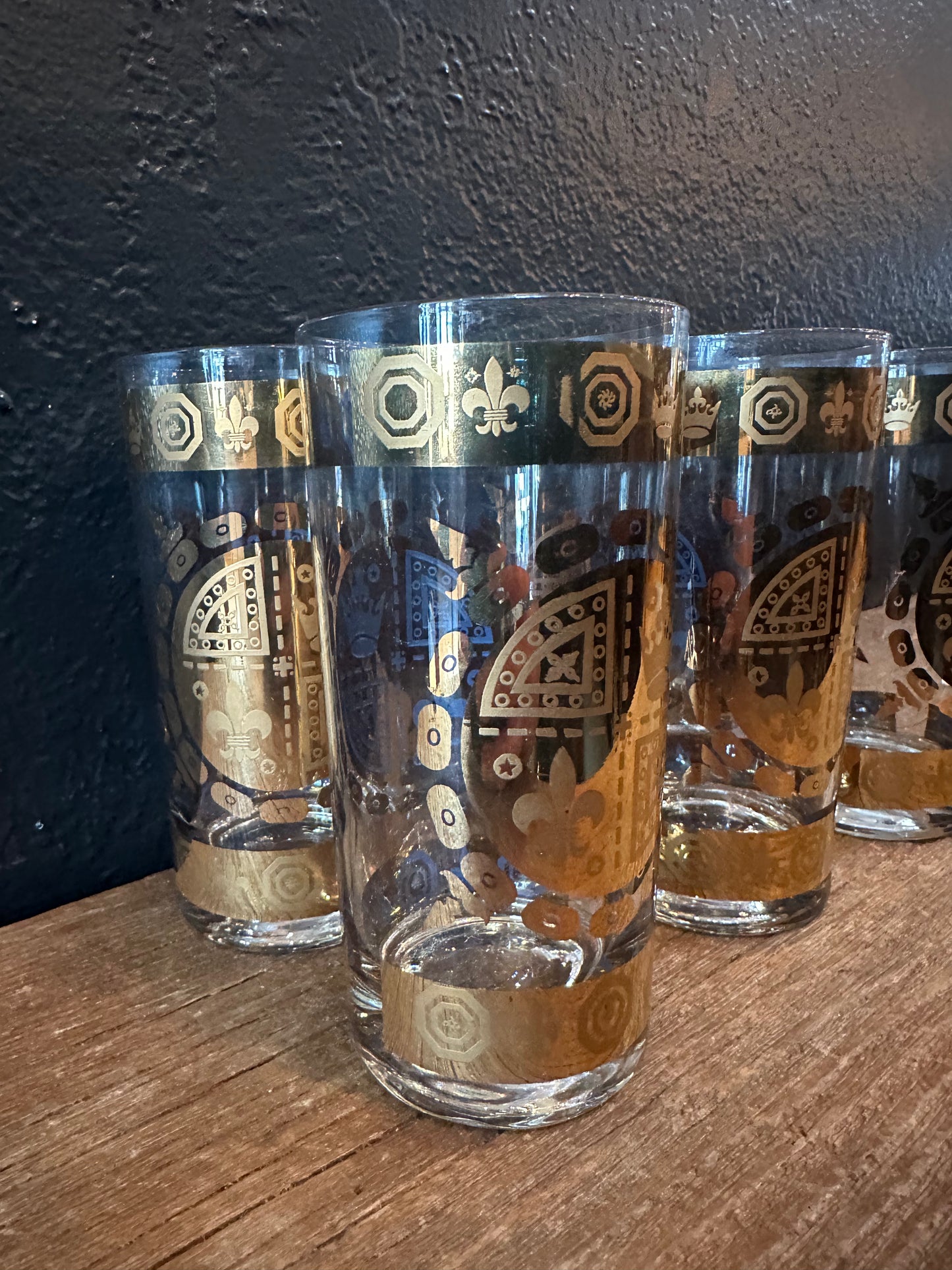 Set of 6 | Vito Bari 22k Hiball Glasses