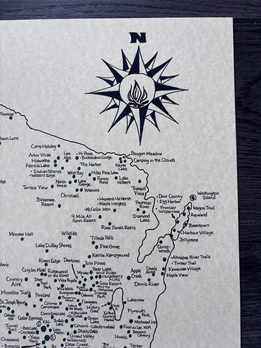 Wisconsin Campgrounds Map
