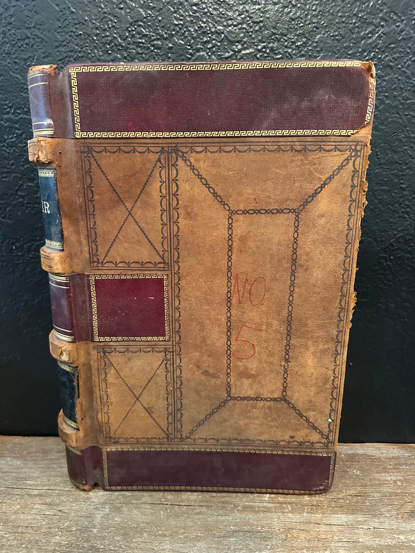 Antique Leather Bound Ledger
