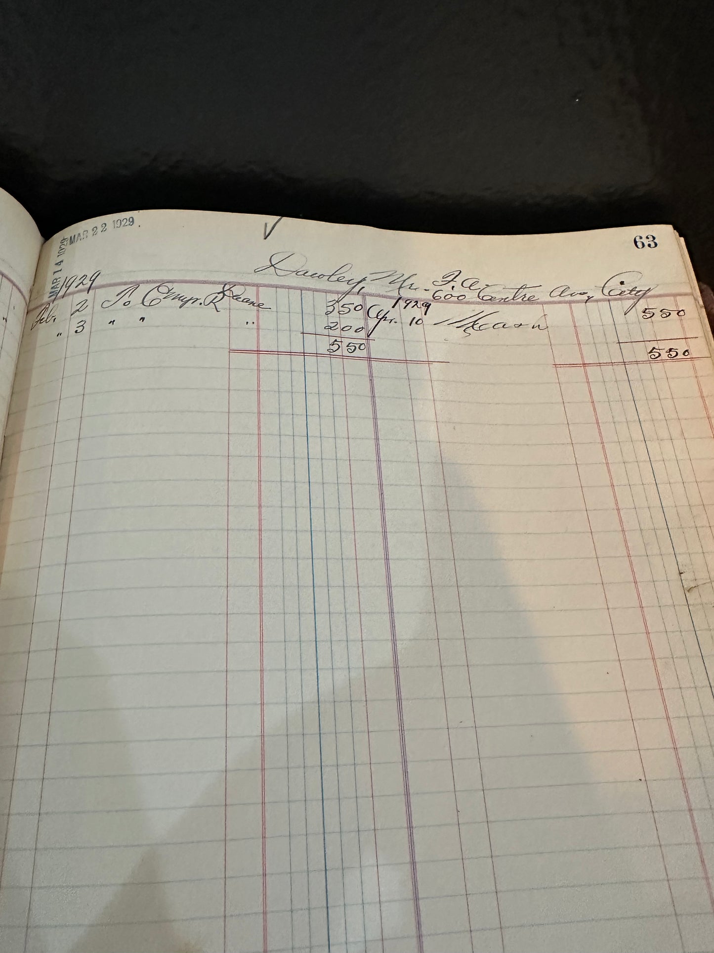 Antique Leather Bound Ledger