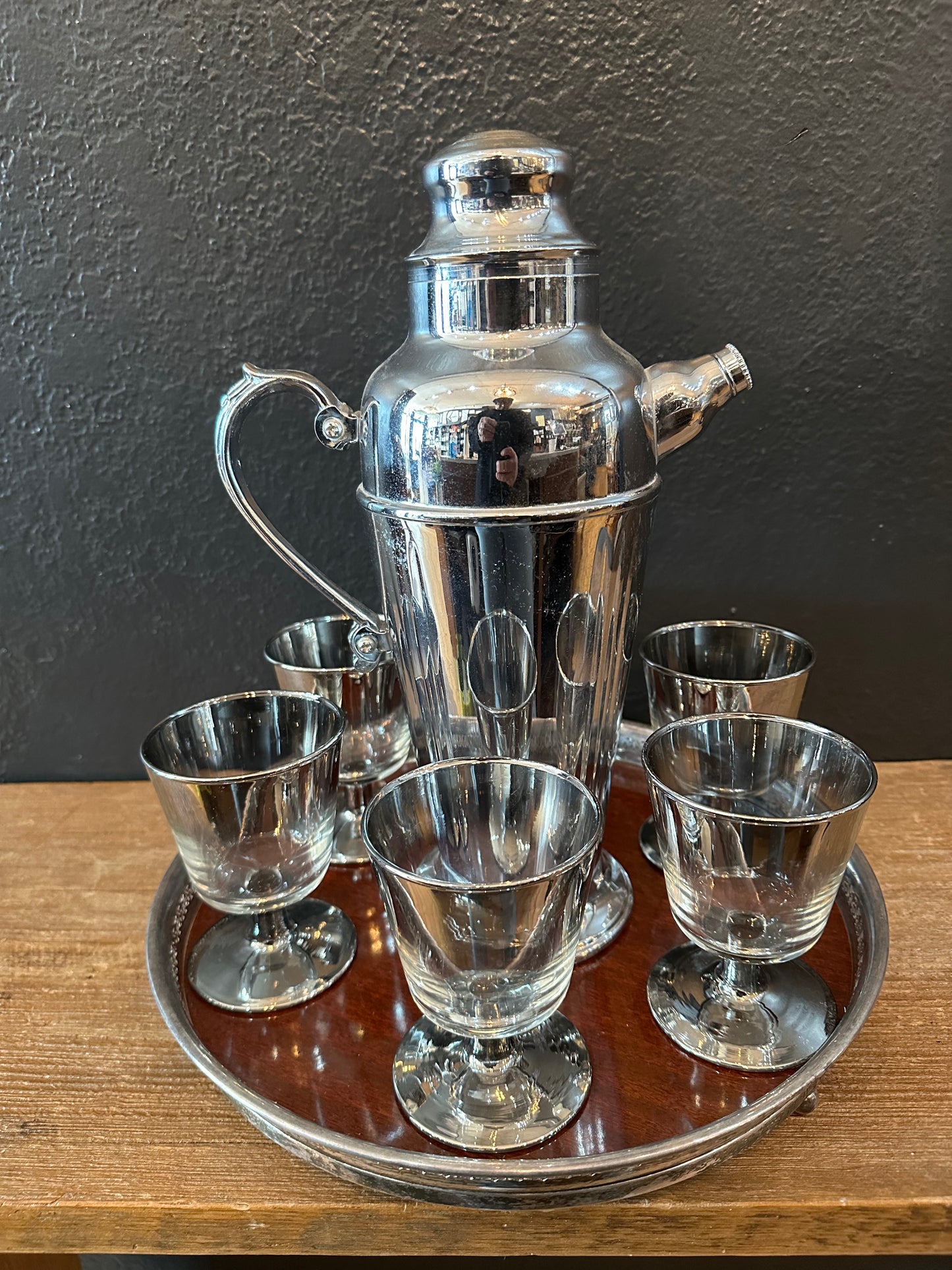 Martini Pitcher| 6 glasses | Serving Tray