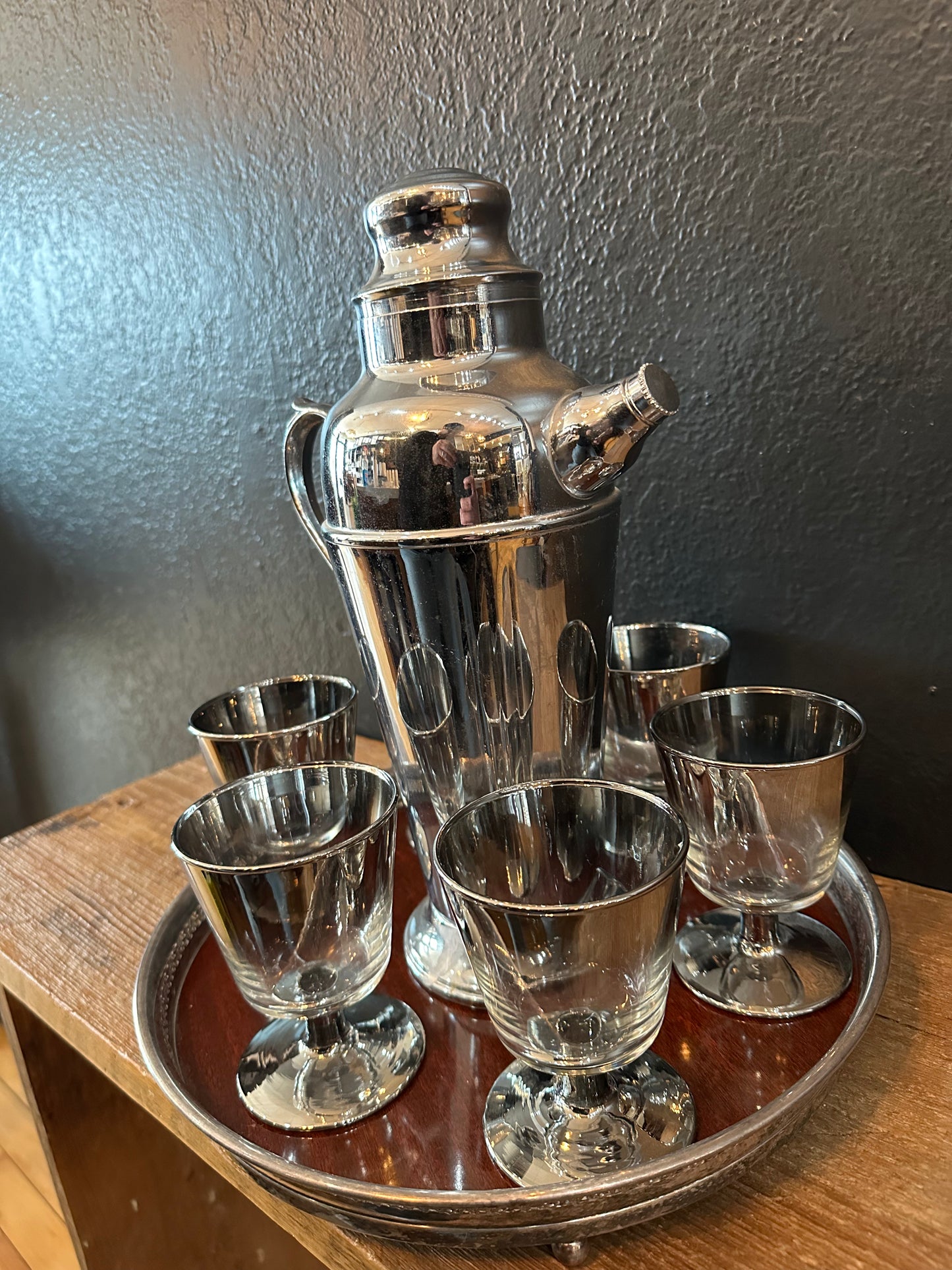 Martini Pitcher| 6 glasses | Serving Tray
