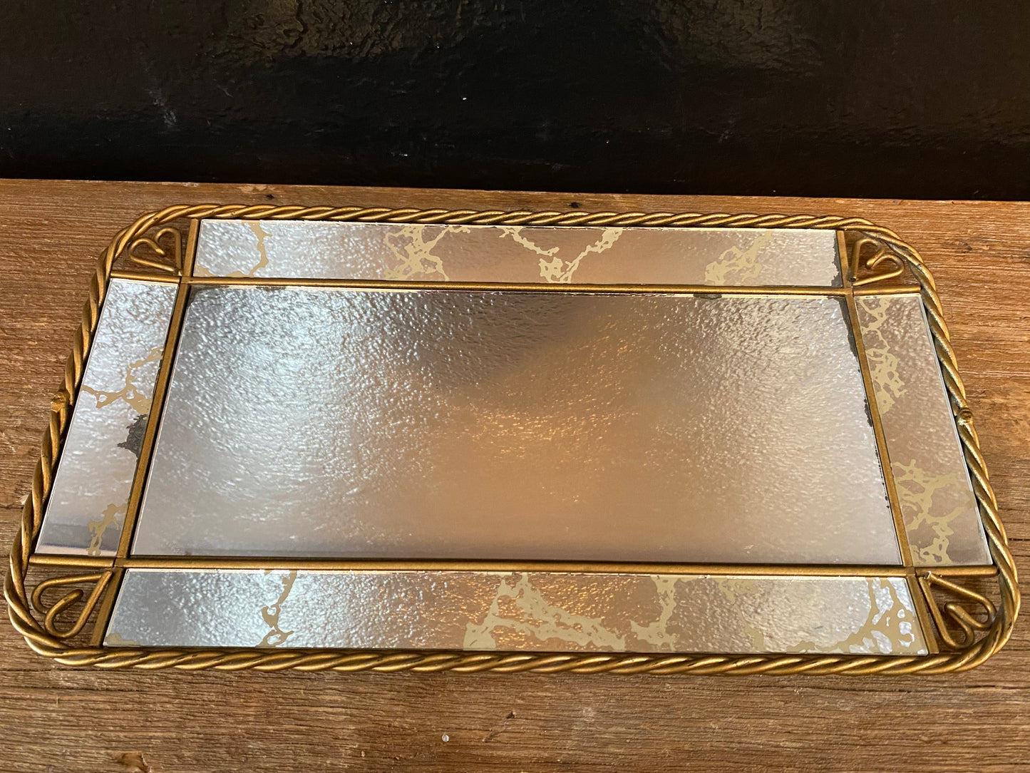 Heart Mirrored Tray