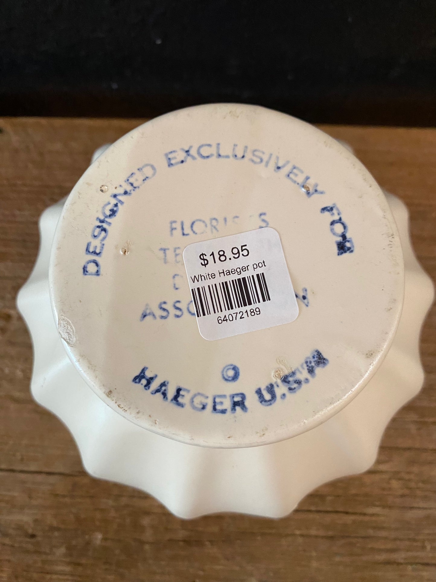 Creamy White Haeger Planter