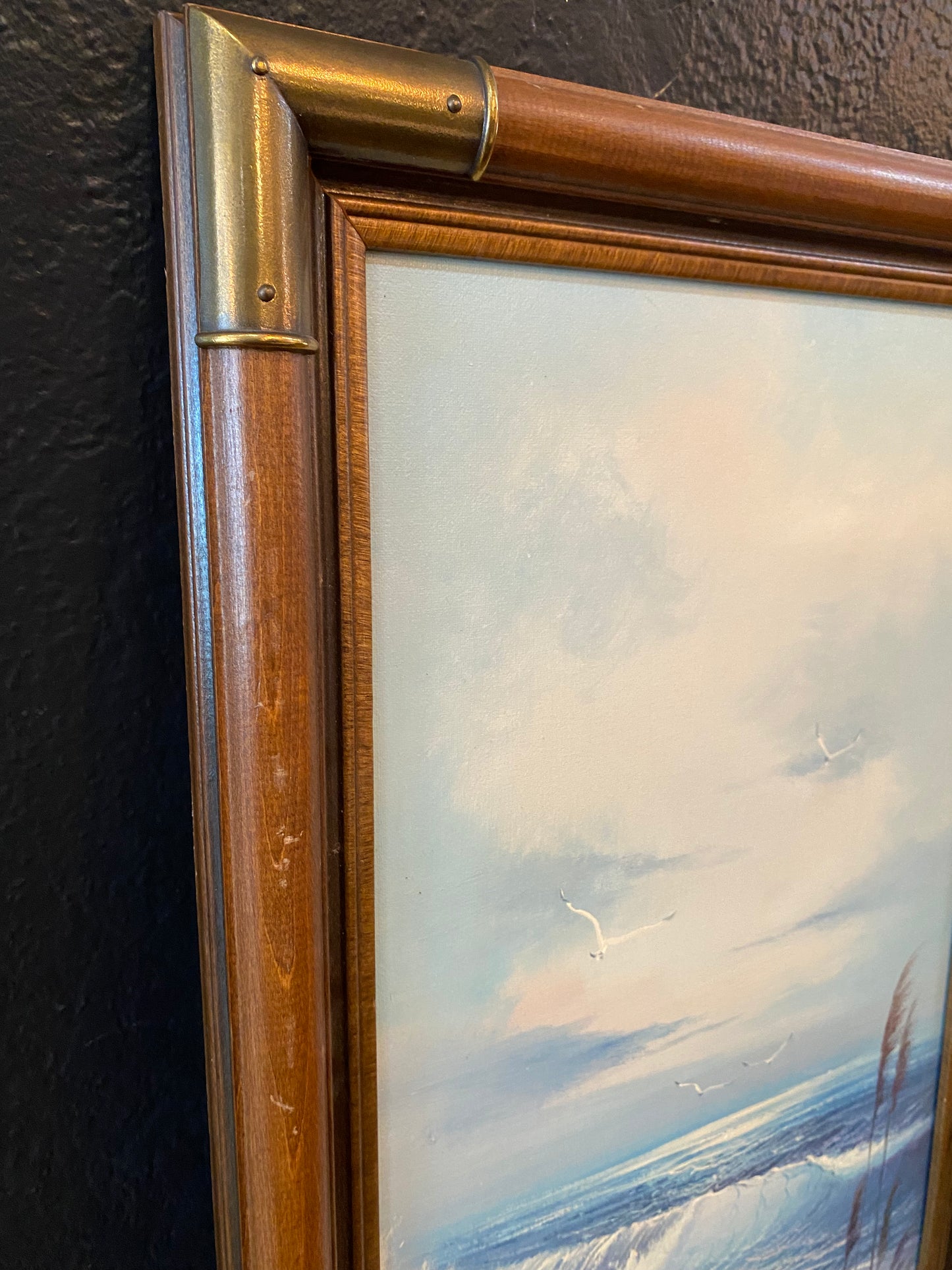 Vintage Oil Painting | Boat On Beach