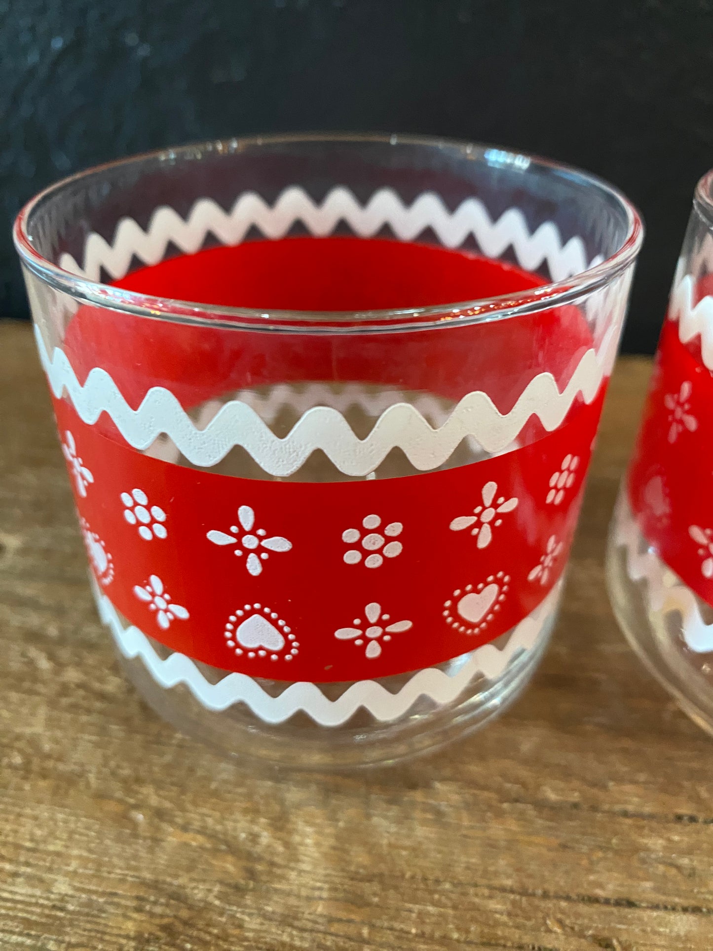 Pair Of Red Heart Glasses