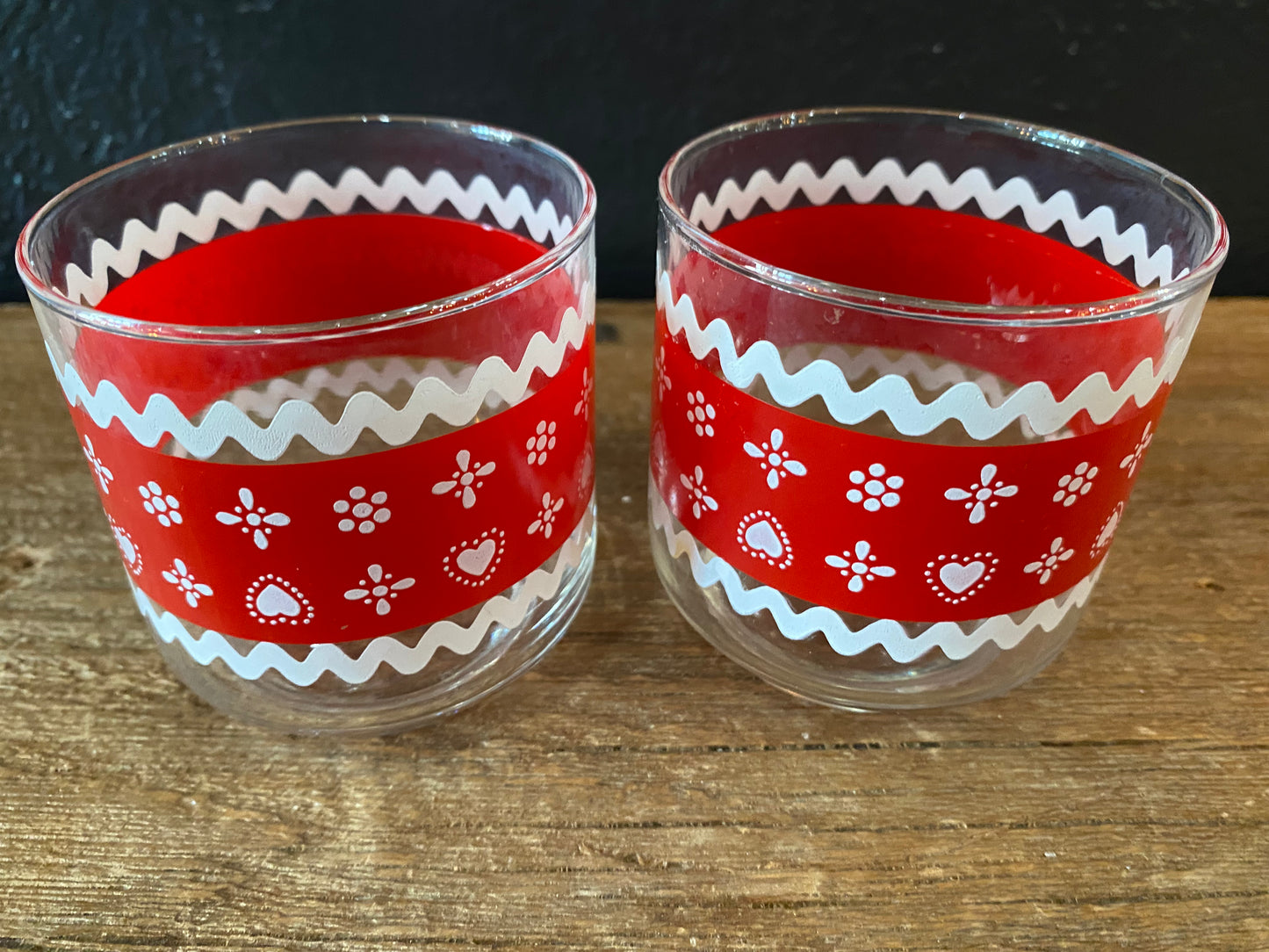 Pair Of Red Heart Glasses