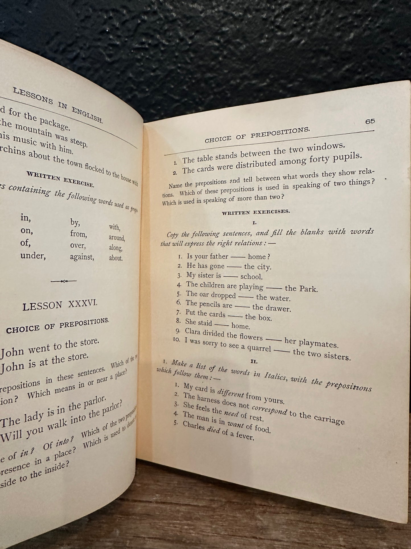 Practical Lessons in the Use of English Antique Book