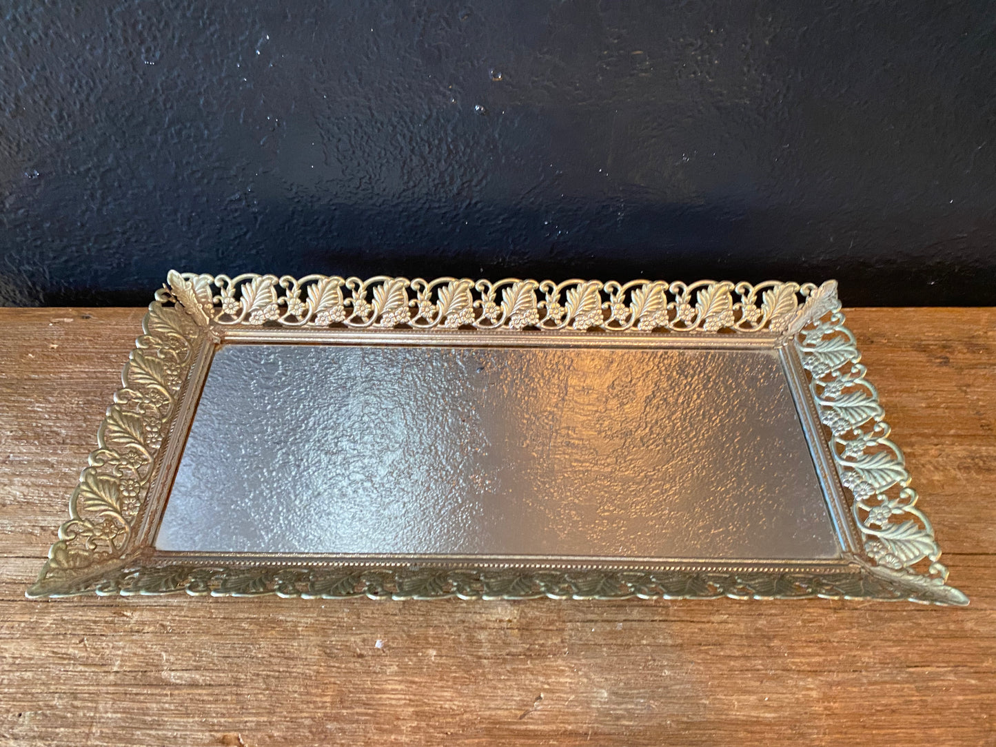 Rectangular Mirrored Tray