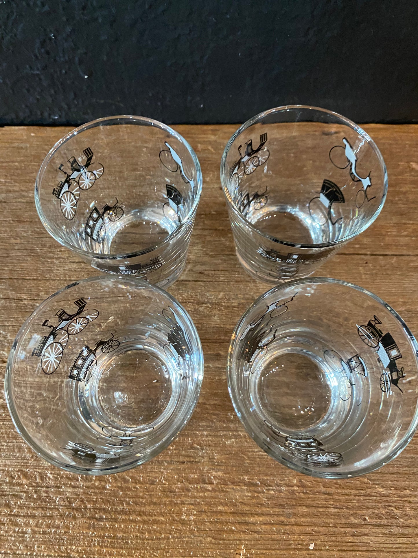 Carriage Car Lowball Glasses | Set Of Four