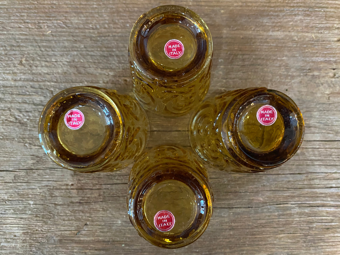Amber Juice Glasses | Set Of Four