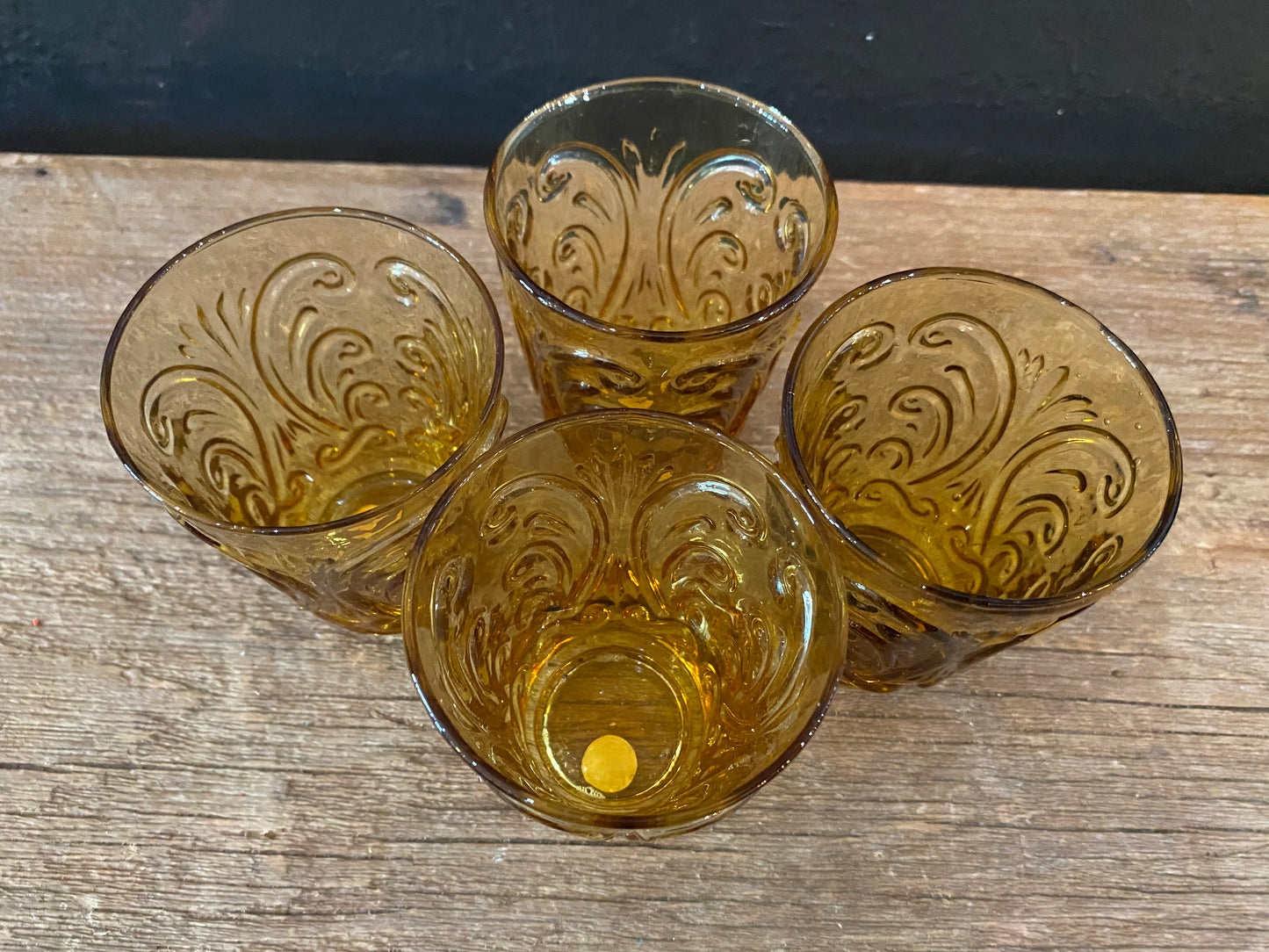 Amber Juice Glasses | Set Of Four