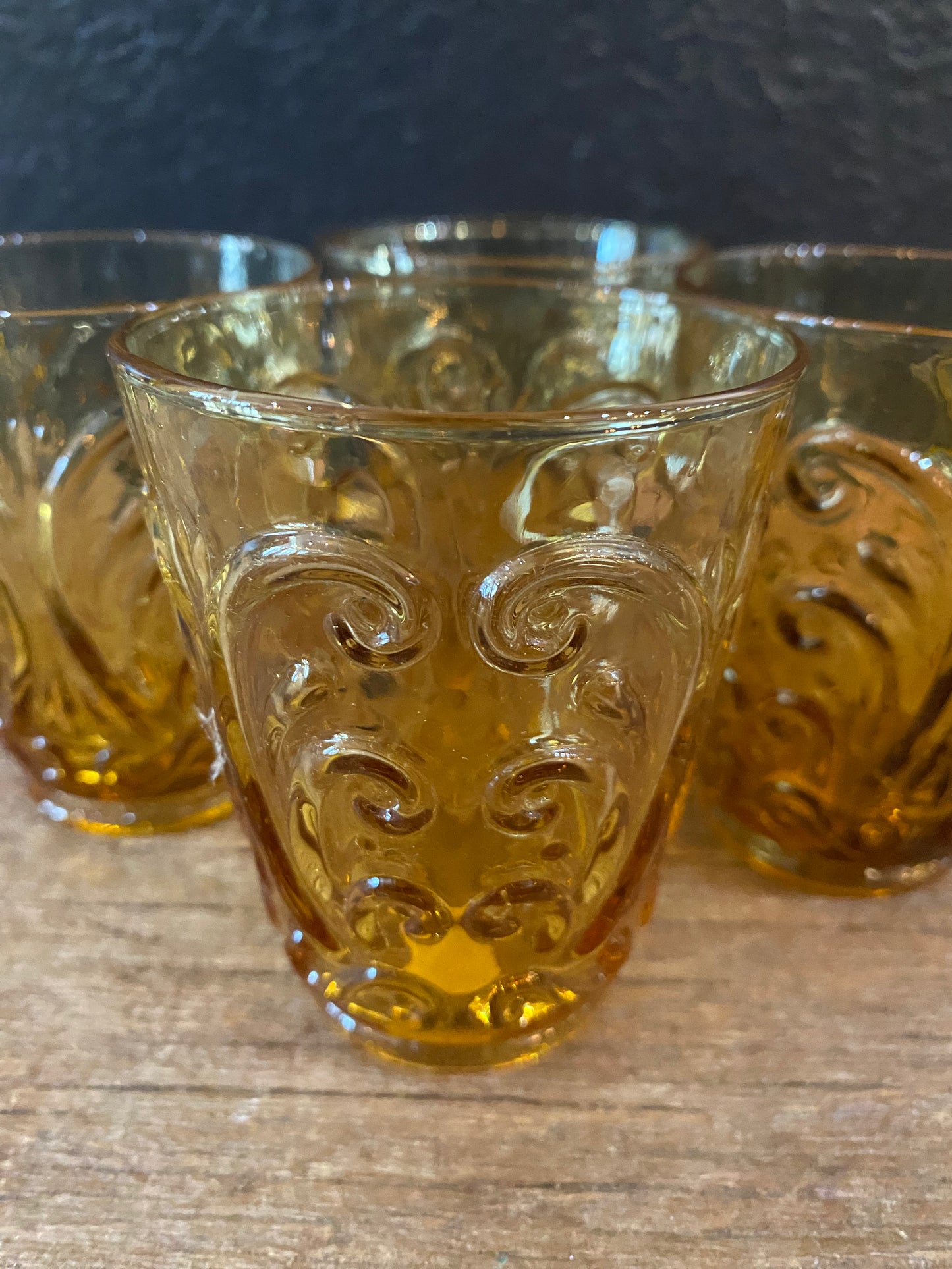 Amber Juice Glasses | Set Of Four