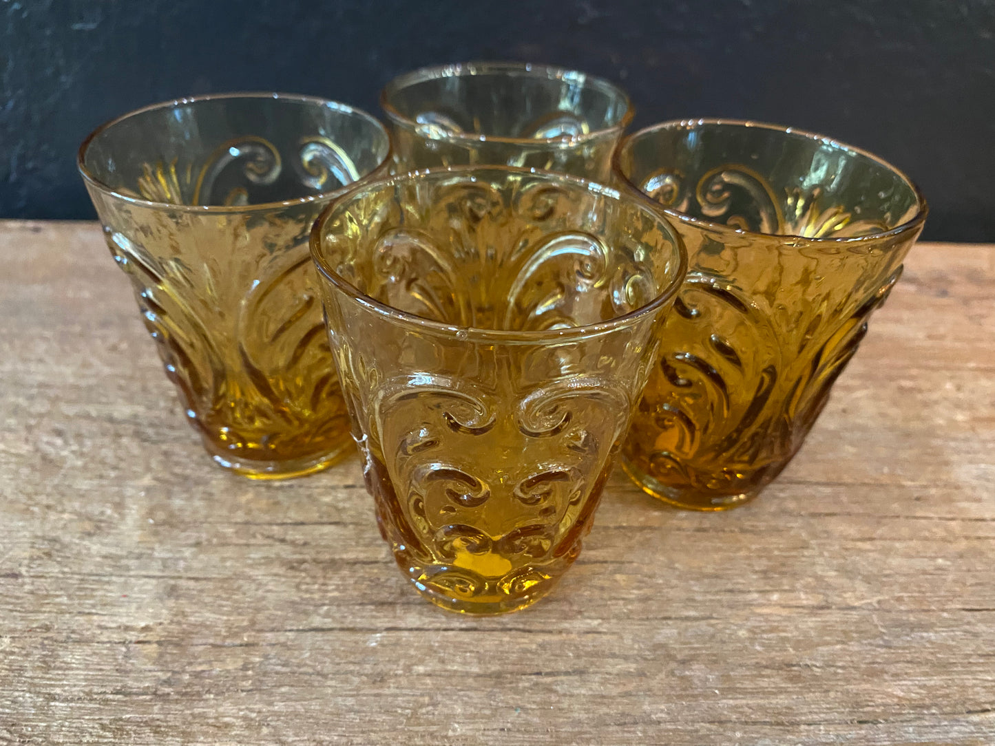 Amber Juice Glasses | Set Of Four