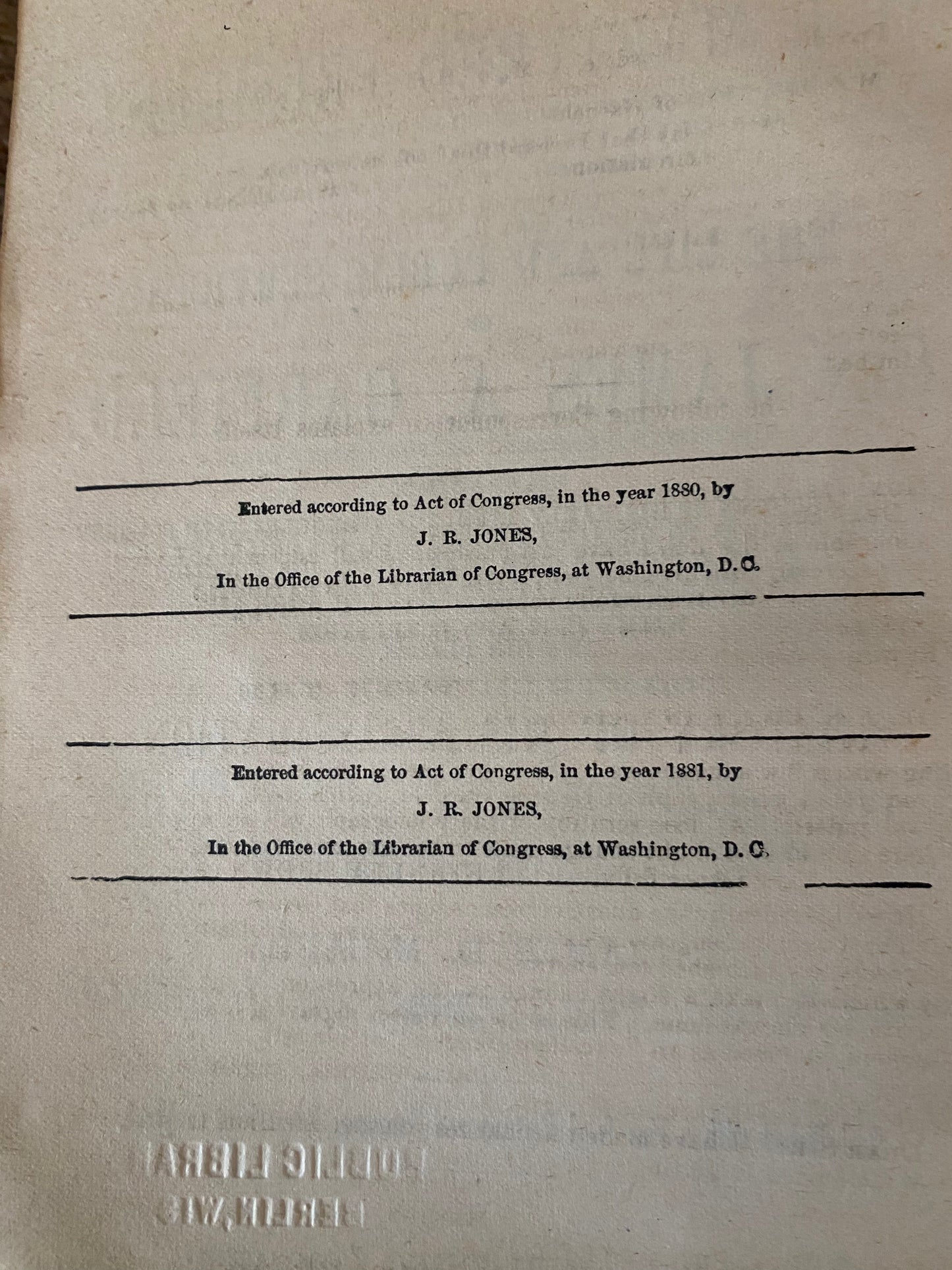‘The Life Of James Garfield’ Antique Book