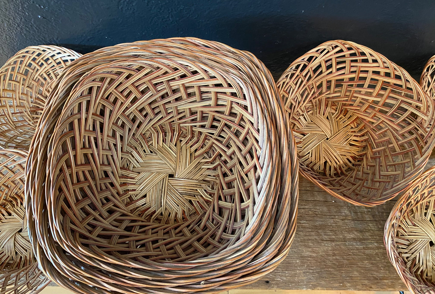 Set of 10 Vintage Baskets