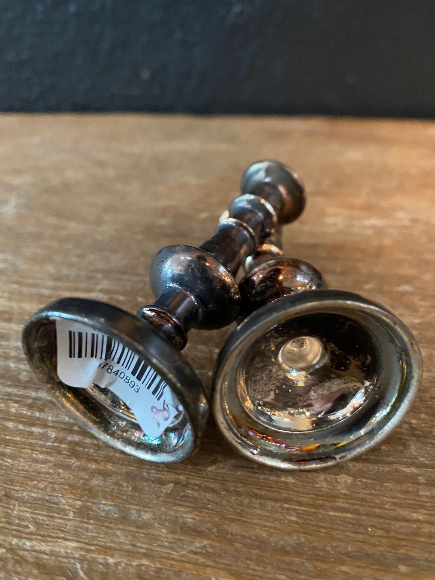 Mini Glass Candlesticks
