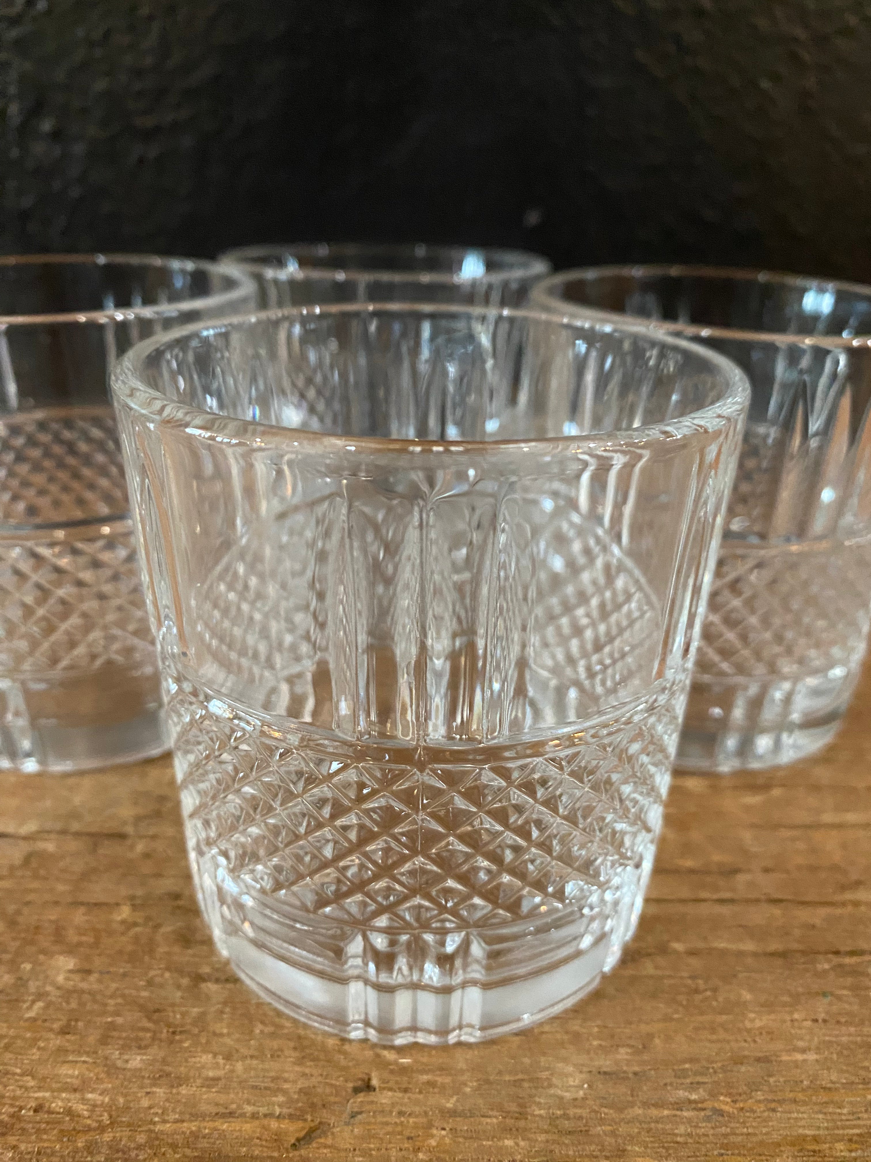 Cut Glass Old Fashioned Glasses | Set Of Four