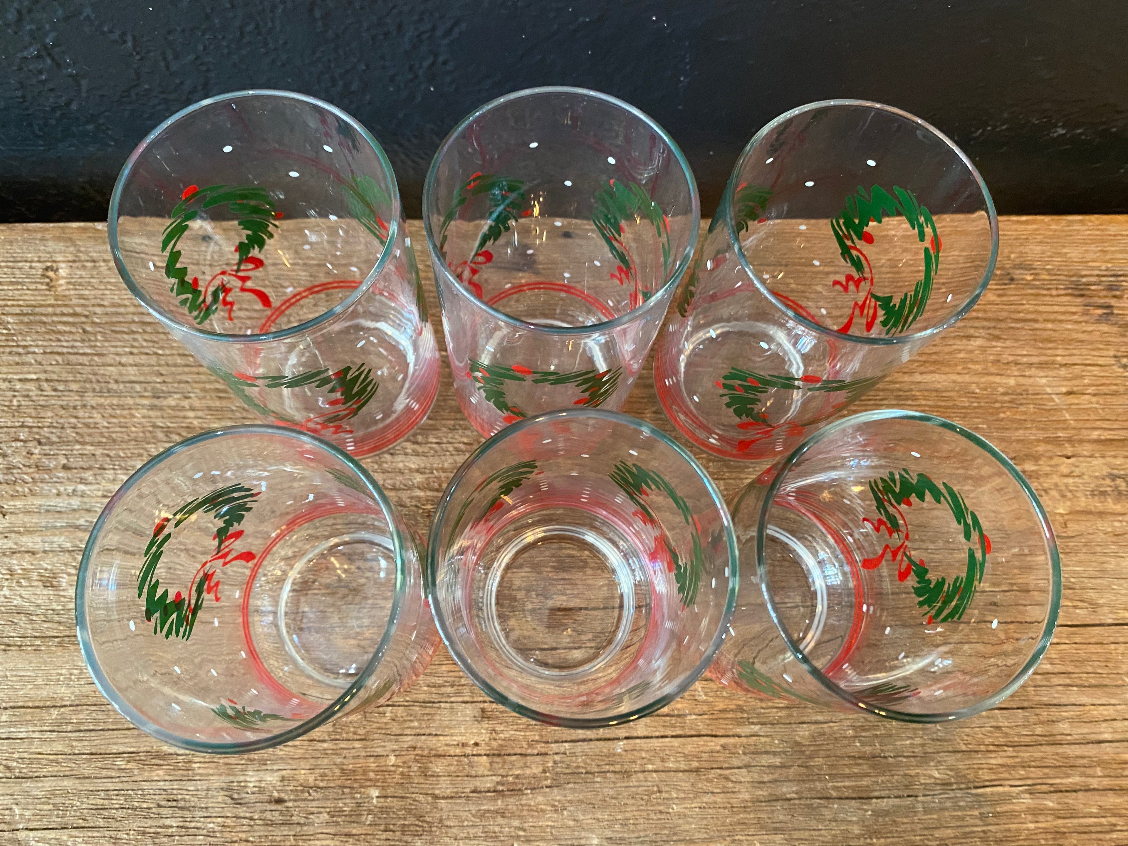 MCM Holiday Themed Highball Glasses | Set Of Six