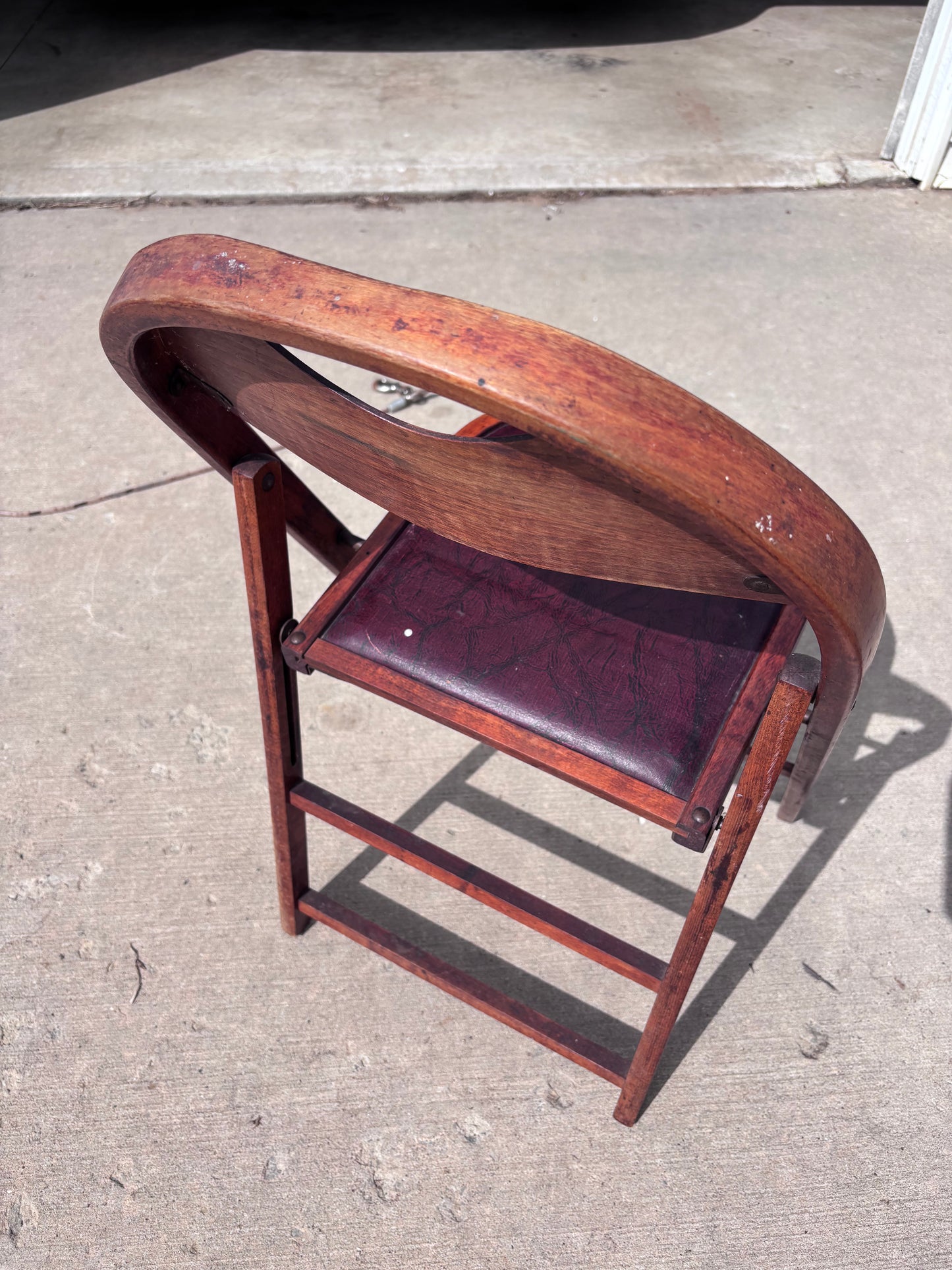 Vintage Wood Folding Chair