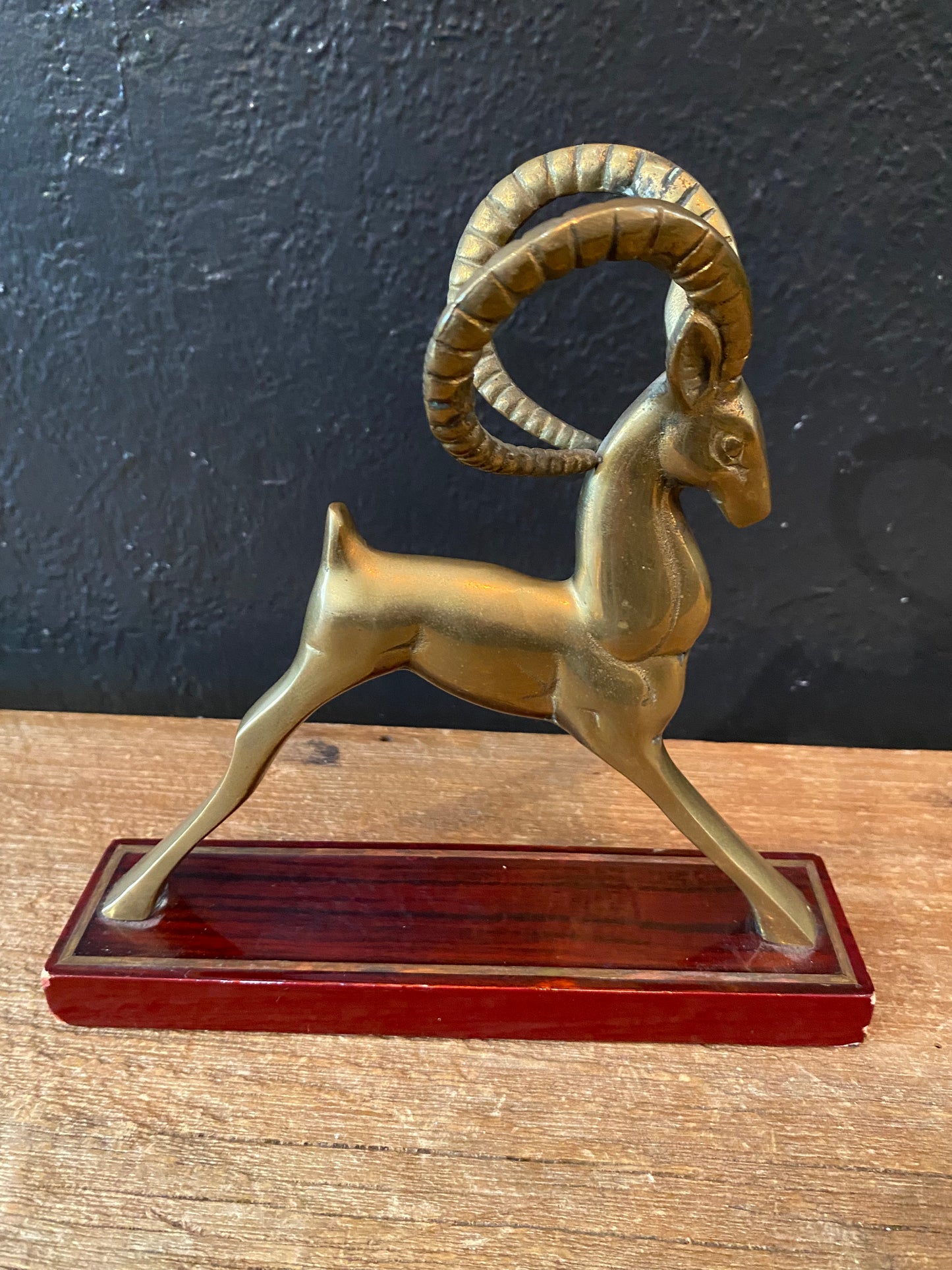Brass Gazelle On Stand