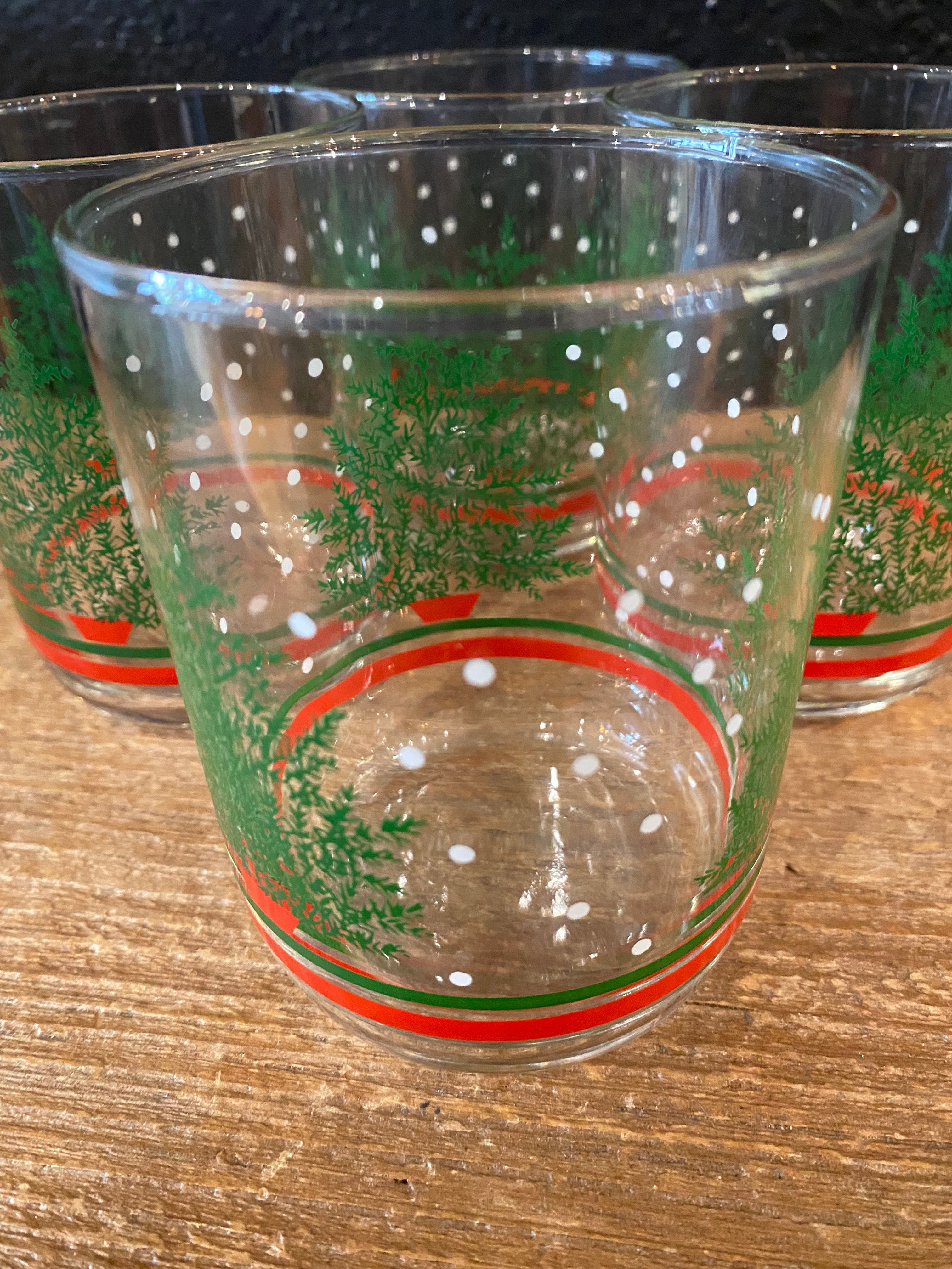 Christmas Tree Barware Glasses